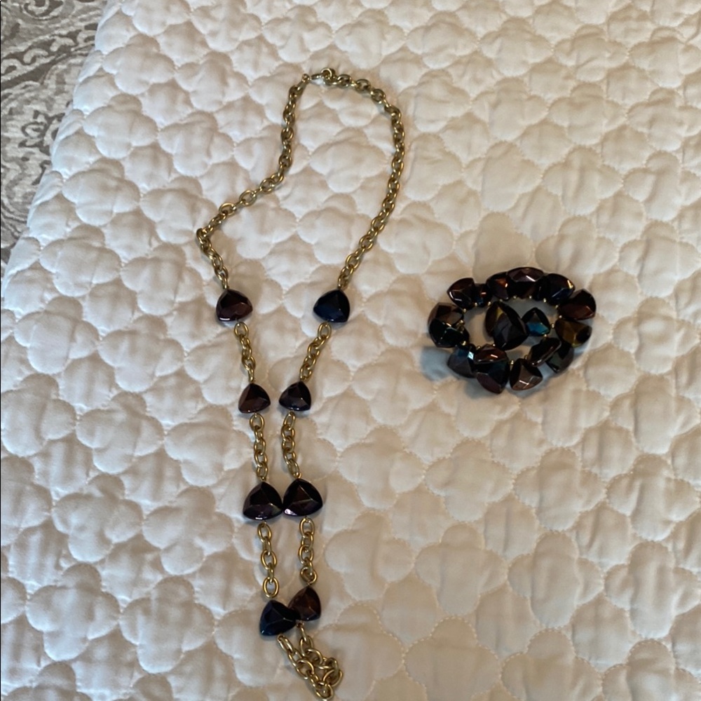 Elegant Gold and Copper Jewelry Set